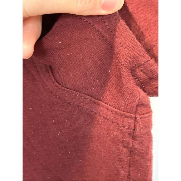 CAbi Burgundy Floral Rhinestone Short Sleeve T-Shirt Size Small - Picture 4 of 7